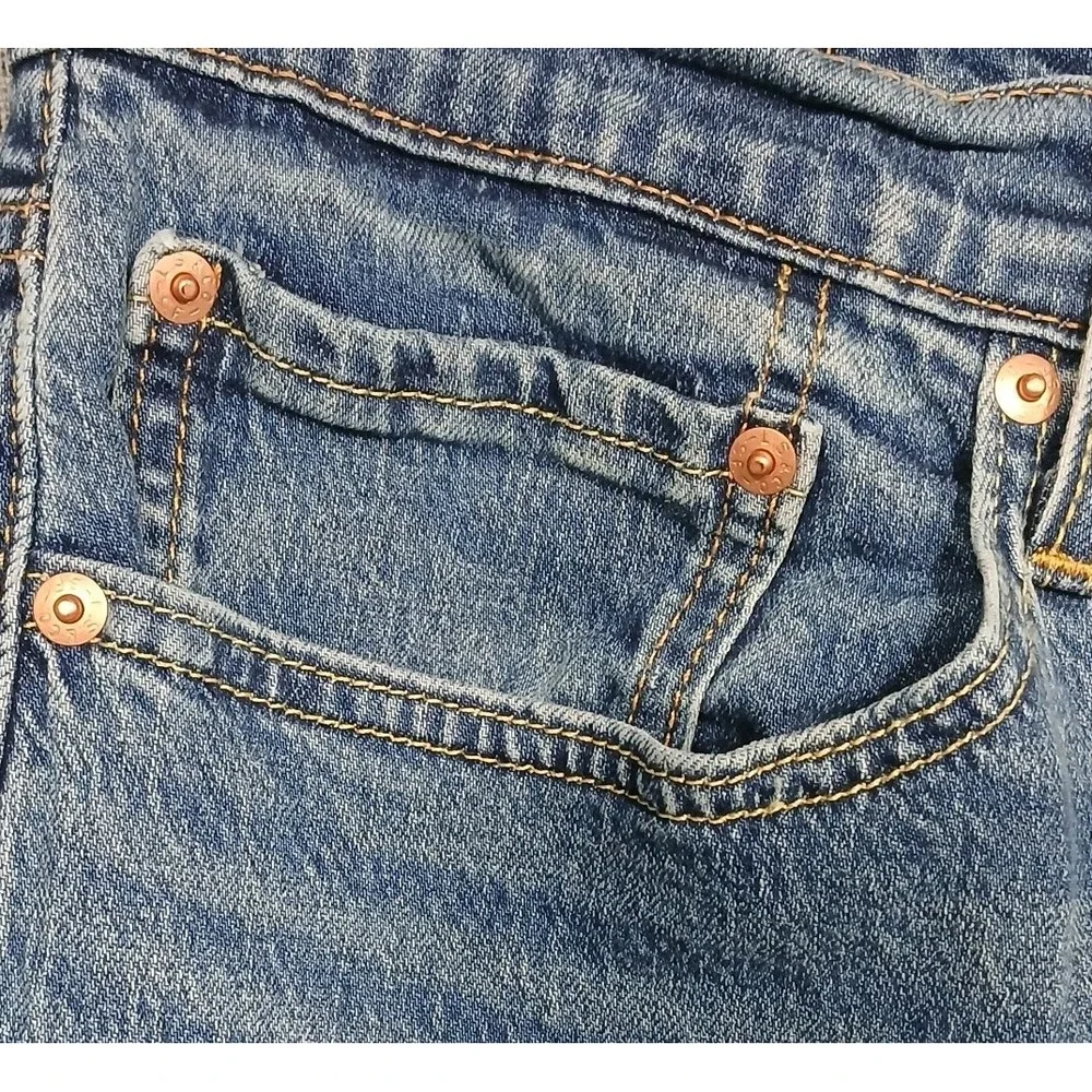 Levi's Mens 527 Slim Boot Cut Jeans Medium Wash 34Wx30L Gorpcore Work Streetwear